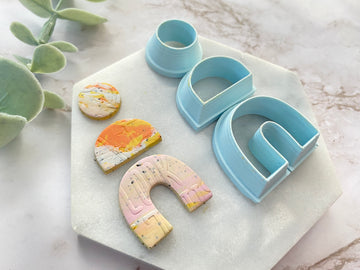 U, Dome and Round Shaped Set Polymer Clay  Cutter | Fondant Cutter | Cookie Cutter